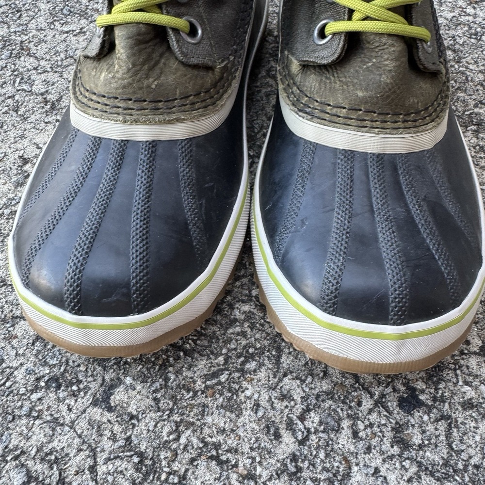 Sorel Snow Boot Women's 10‎ 1964 Premium Waterproof Waxed Canvas Peat Moss Green - Picture 8 of 13